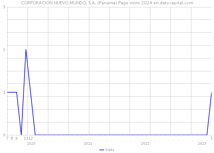 CORPORACION NUEVO MUNDO, S.A. (Panama) Page visits 2024 