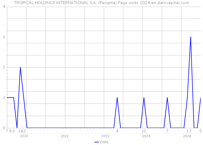 TROPICAL HOLDINGS INTERNATIONAL S.A. (Panama) Page visits 2024 