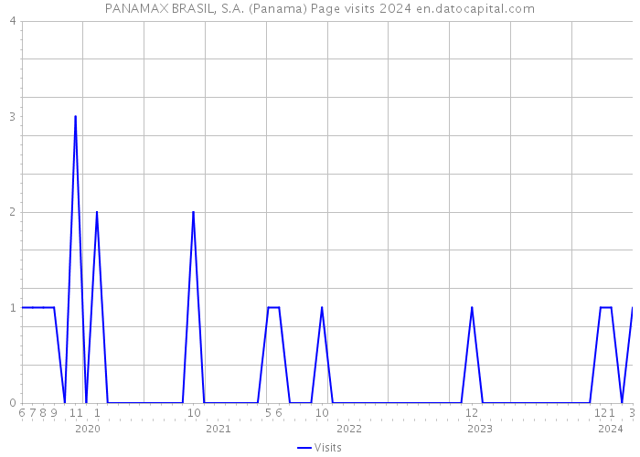 PANAMAX BRASIL, S.A. (Panama) Page visits 2024 