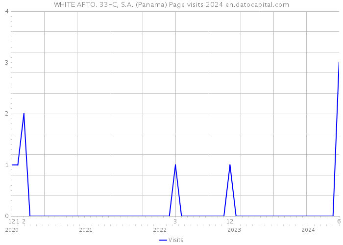 WHITE APTO. 33-C, S.A. (Panama) Page visits 2024 