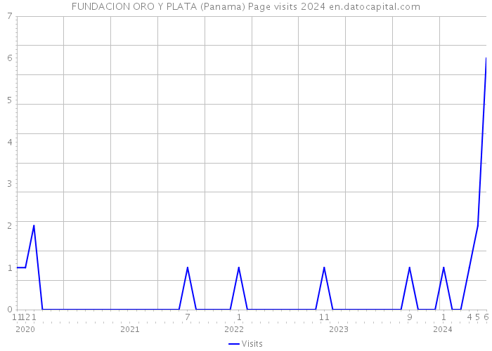 FUNDACION ORO Y PLATA (Panama) Page visits 2024 