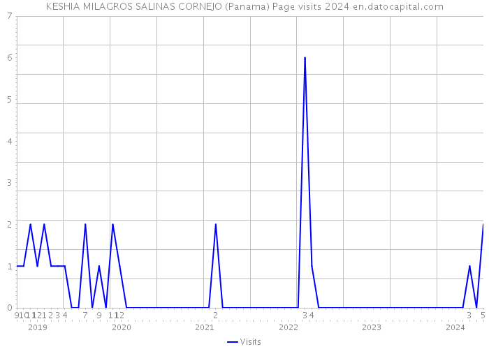KESHIA MILAGROS SALINAS CORNEJO (Panama) Page visits 2024 