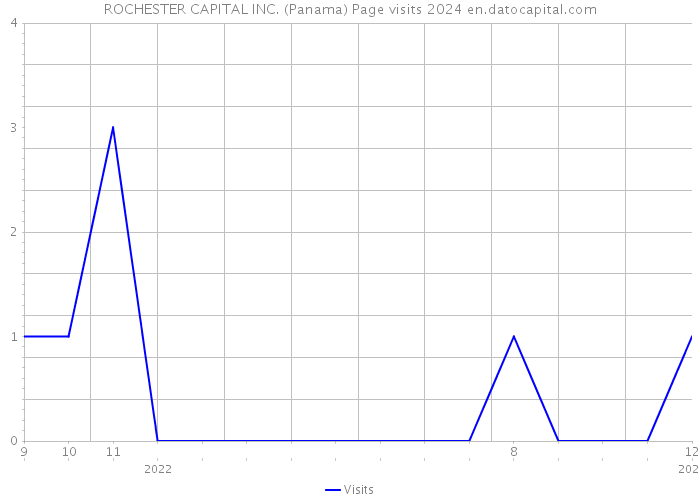 ROCHESTER CAPITAL INC. (Panama) Page visits 2024 