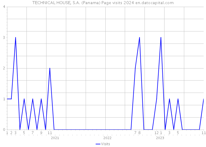 TECHNICAL HOUSE, S.A. (Panama) Page visits 2024 
