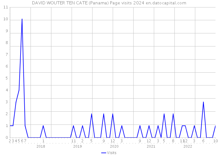 DAVID WOUTER TEN CATE (Panama) Page visits 2024 