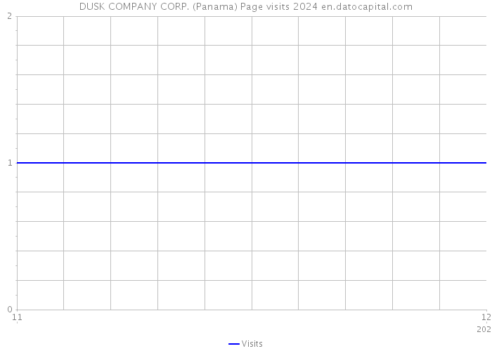 DUSK COMPANY CORP. (Panama) Page visits 2024 