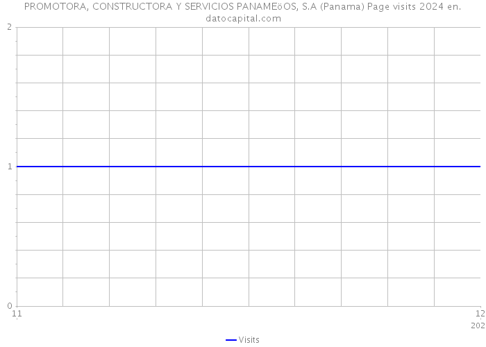 PROMOTORA, CONSTRUCTORA Y SERVICIOS PANAMEöOS, S.A (Panama) Page visits 2024 