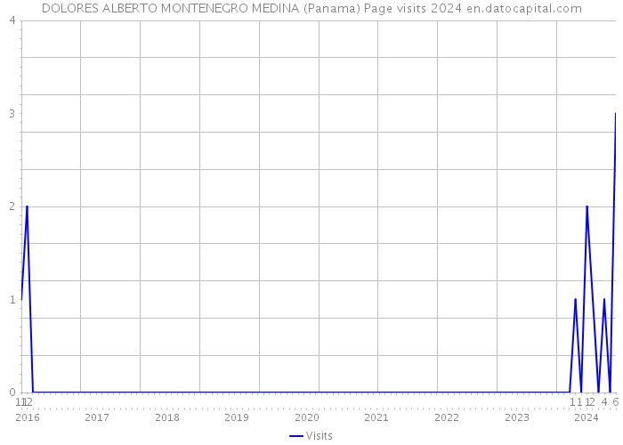 DOLORES ALBERTO MONTENEGRO MEDINA (Panama) Page visits 2024 