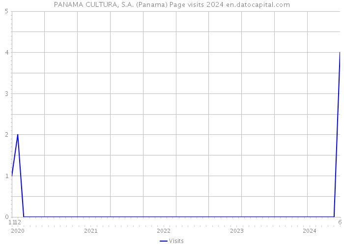 PANAMA CULTURA, S.A. (Panama) Page visits 2024 