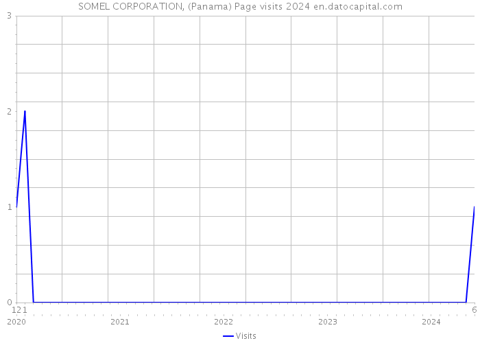 SOMEL CORPORATION, (Panama) Page visits 2024 