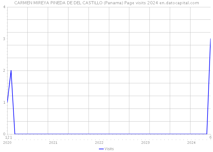 CARMEN MIREYA PINEDA DE DEL CASTILLO (Panama) Page visits 2024 