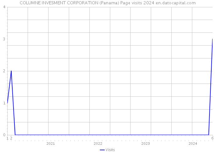 COLUMNE INVESMENT CORPORATION (Panama) Page visits 2024 