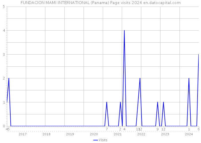 FUNDACION MAMI INTERNATIONAL (Panama) Page visits 2024 