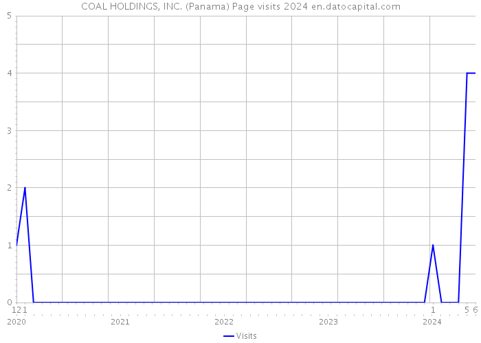 COAL HOLDINGS, INC. (Panama) Page visits 2024 