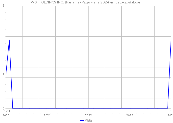 W.S. HOLDINGS INC. (Panama) Page visits 2024 