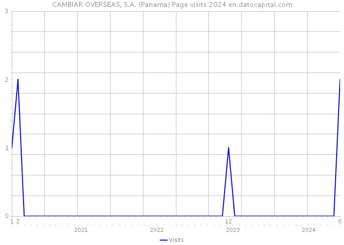 CAMBIAR OVERSEAS, S.A. (Panama) Page visits 2024 