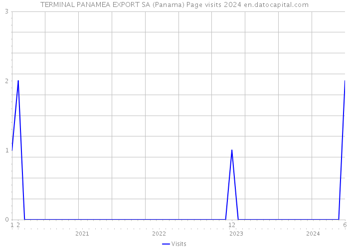 TERMINAL PANAMEA EXPORT SA (Panama) Page visits 2024 