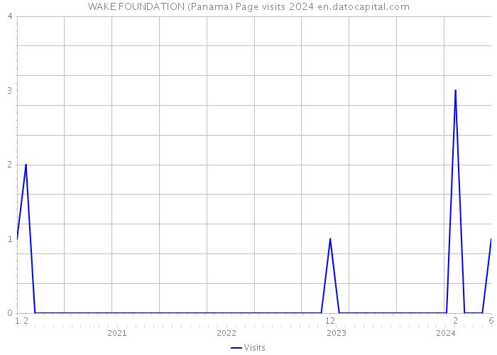 WAKE FOUNDATION (Panama) Page visits 2024 