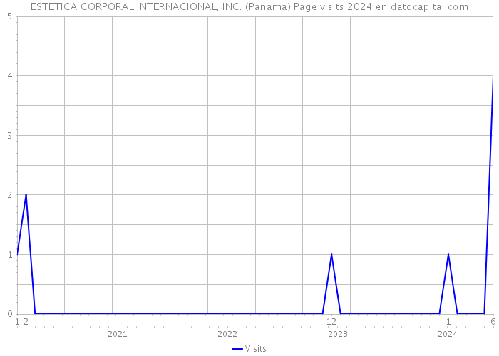 ESTETICA CORPORAL INTERNACIONAL, INC. (Panama) Page visits 2024 