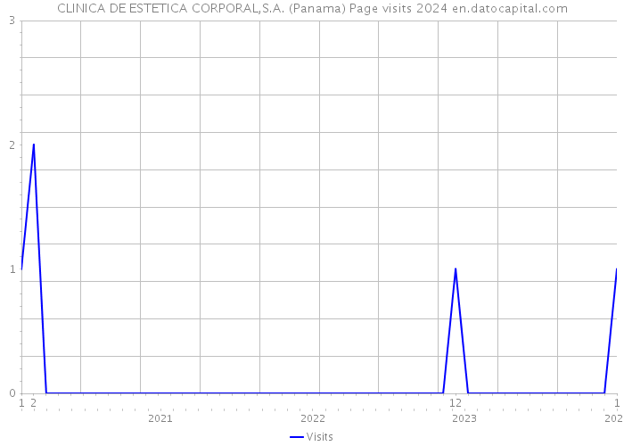 CLINICA DE ESTETICA CORPORAL,S.A. (Panama) Page visits 2024 