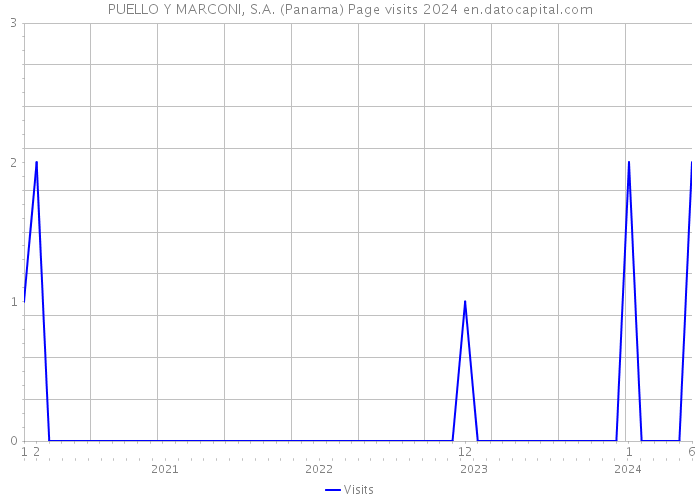 PUELLO Y MARCONI, S.A. (Panama) Page visits 2024 
