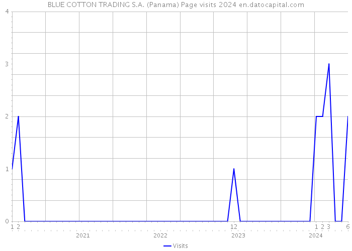 BLUE COTTON TRADING S.A. (Panama) Page visits 2024 