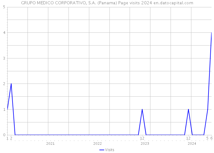 GRUPO MEDICO CORPORATIVO, S.A. (Panama) Page visits 2024 