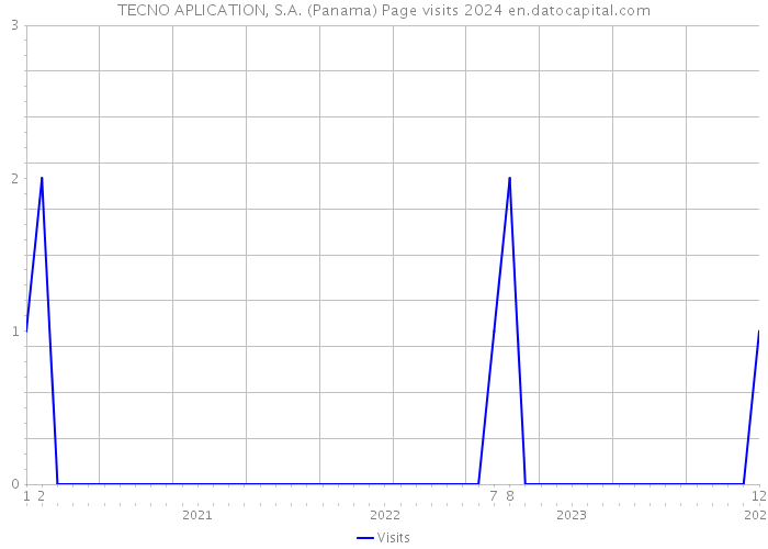 TECNO APLICATION, S.A. (Panama) Page visits 2024 