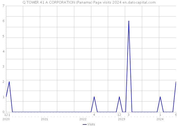 Q TOWER 41 A CORPORATION (Panama) Page visits 2024 