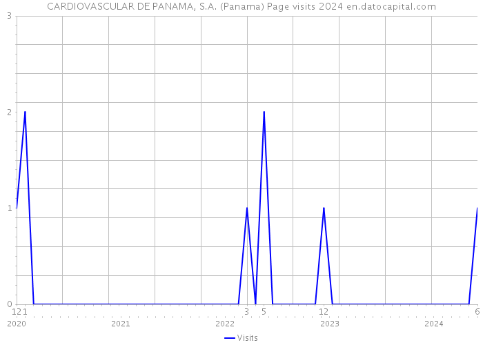 CARDIOVASCULAR DE PANAMA, S.A. (Panama) Page visits 2024 