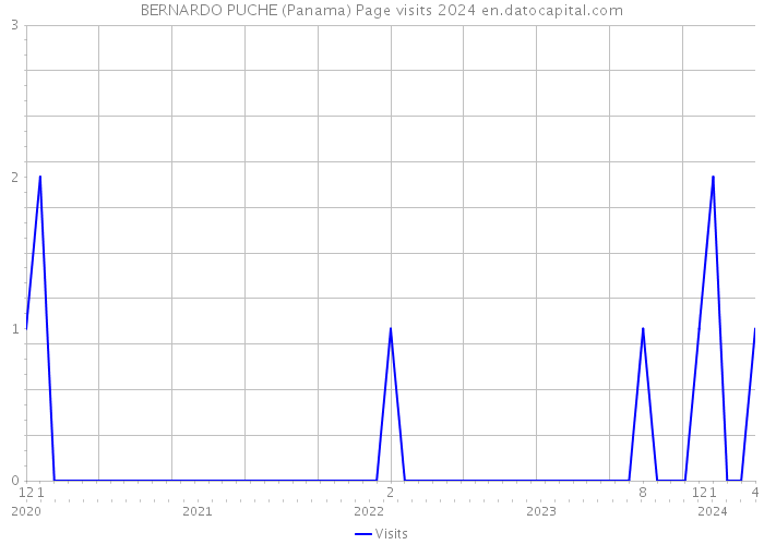BERNARDO PUCHE (Panama) Page visits 2024 