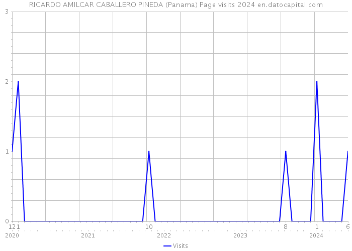 RICARDO AMILCAR CABALLERO PINEDA (Panama) Page visits 2024 
