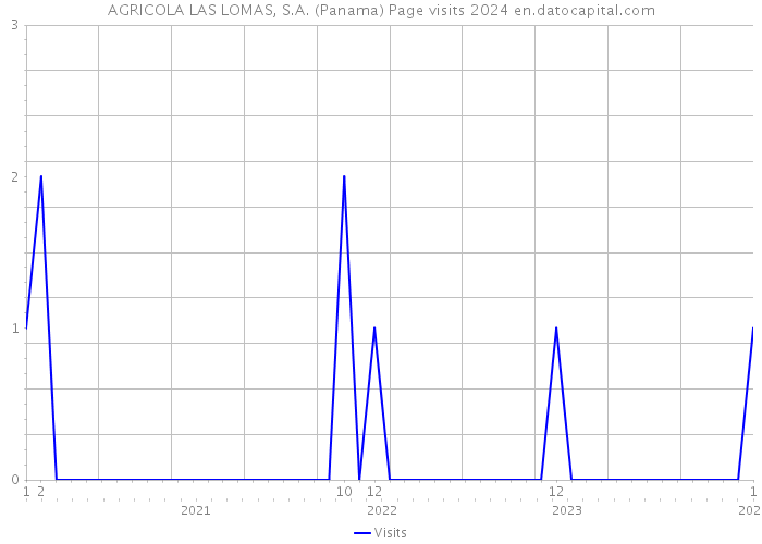 AGRICOLA LAS LOMAS, S.A. (Panama) Page visits 2024 