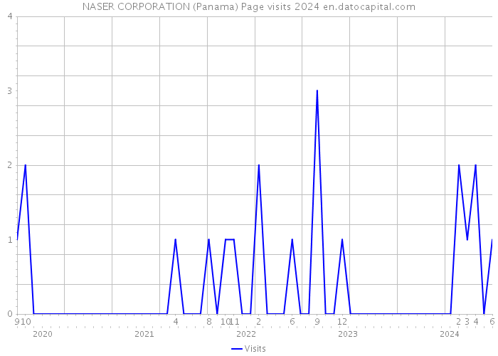 NASER CORPORATION (Panama) Page visits 2024 