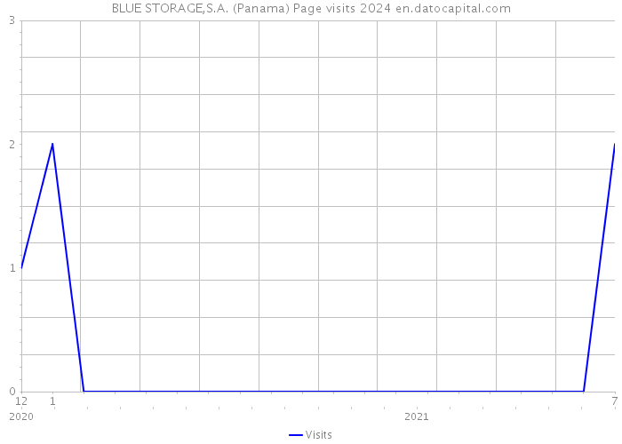BLUE STORAGE,S.A. (Panama) Page visits 2024 