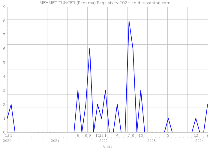 MEHMET TUNCER (Panama) Page visits 2024 