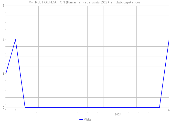 X-TREE FOUNDATION (Panama) Page visits 2024 