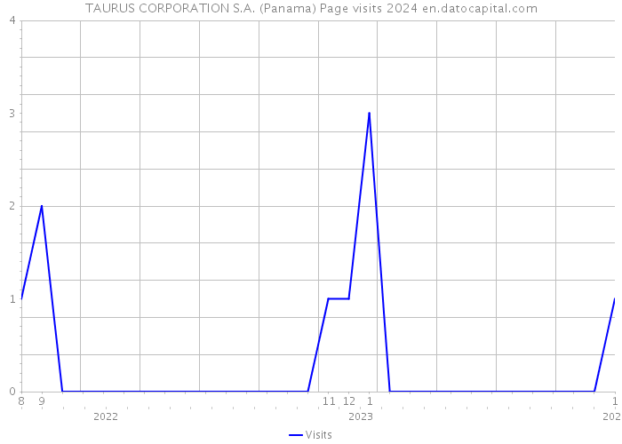 TAURUS CORPORATION S.A. (Panama) Page visits 2024 