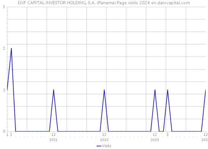 DXF CAPITAL INVESTOR HOLDING, S.A. (Panama) Page visits 2024 