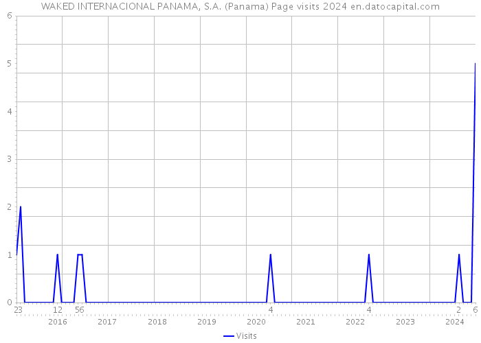 WAKED INTERNACIONAL PANAMA, S.A. (Panama) Page visits 2024 