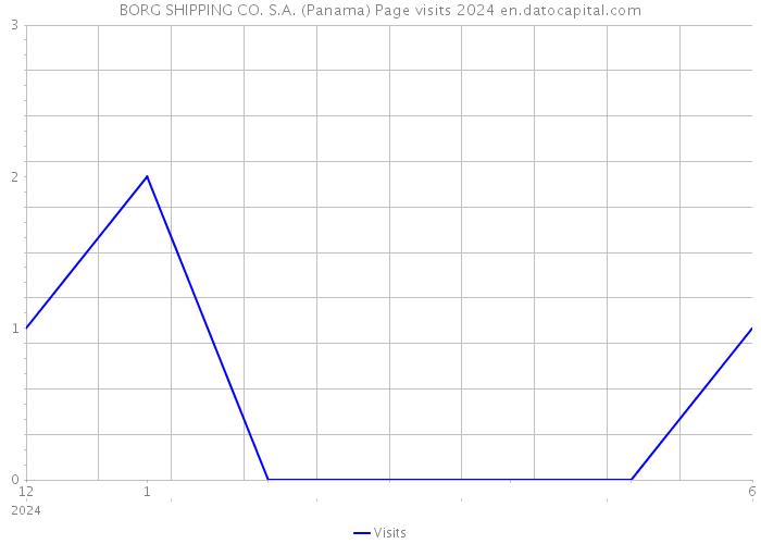 BORG SHIPPING CO. S.A. (Panama) Page visits 2024 