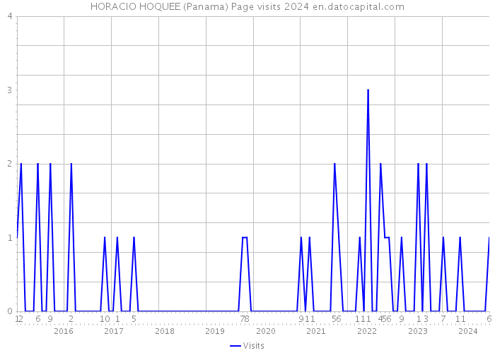 HORACIO HOQUEE (Panama) Page visits 2024 