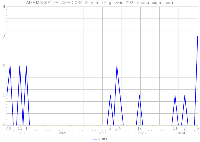 WISE MARKET PANAMA CORP. (Panama) Page visits 2024 