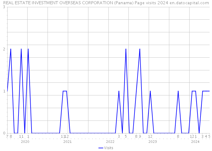 REAL ESTATE INVESTMENT OVERSEAS CORPORATION (Panama) Page visits 2024 