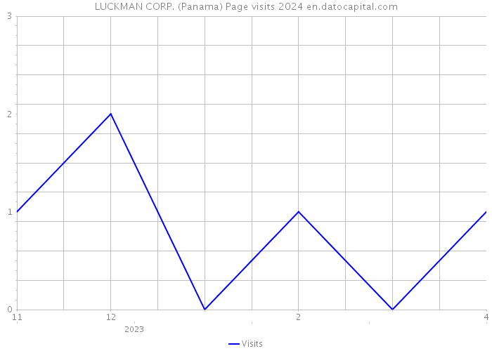 LUCKMAN CORP. (Panama) Page visits 2024 