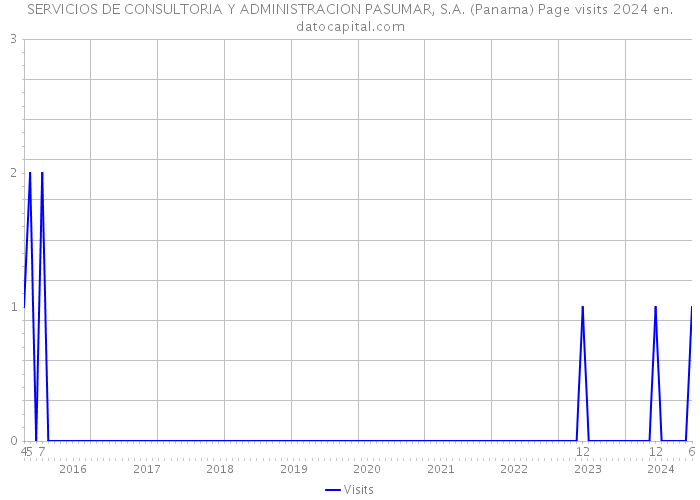 SERVICIOS DE CONSULTORIA Y ADMINISTRACION PASUMAR, S.A. (Panama) Page visits 2024 