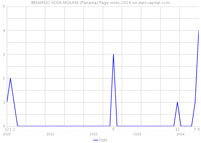BENARDO SOSA MOLINA (Panama) Page visits 2024 