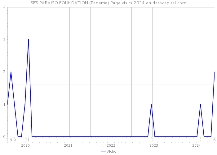 SES PARAISO FOUNDATION (Panama) Page visits 2024 