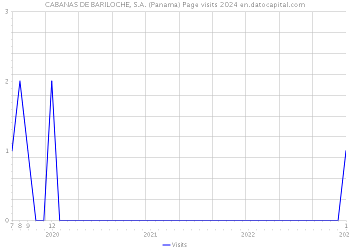 CABANAS DE BARILOCHE, S.A. (Panama) Page visits 2024 
