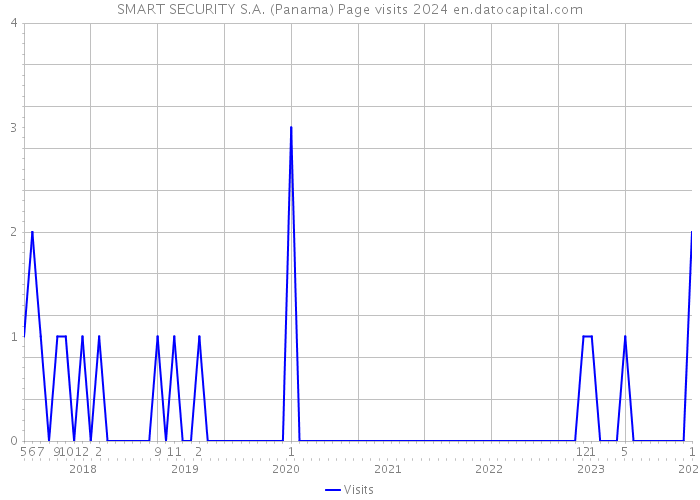 SMART SECURITY S.A. (Panama) Page visits 2024 